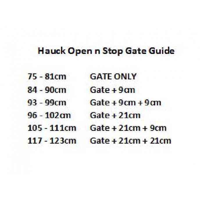 Hauck Safe Gate Open n Stop White