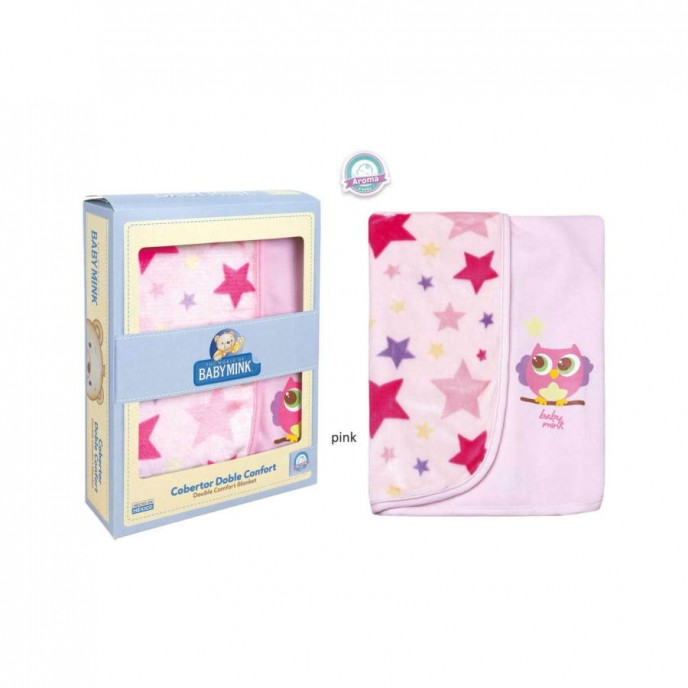 Mink Blanket Double Comfort Pink