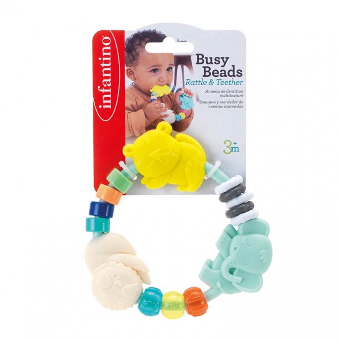 Infantino Busy Beads Rattle and Teether