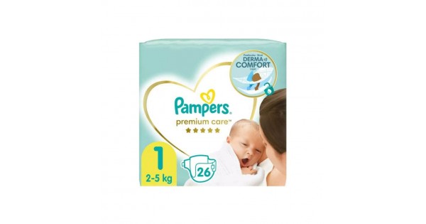 Pampers Nappies New Baby Size (2-5kg) 26pc Mum n Me Baby Shop