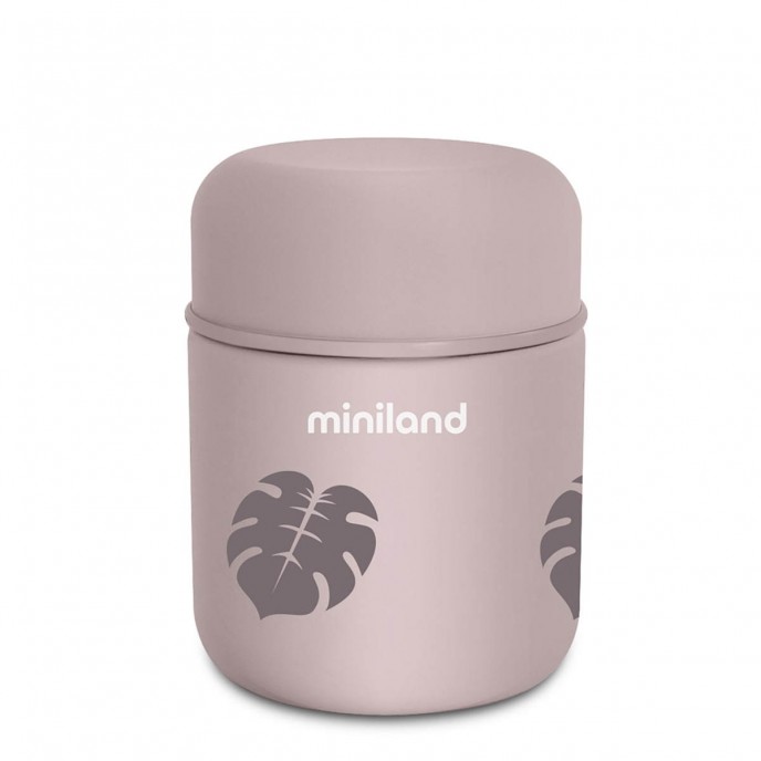 Miniland Thermy Mini Food Flask 280ml Leaves Pink