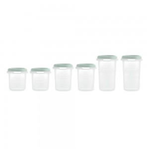 Miniland Storage Pots 6pc Mint