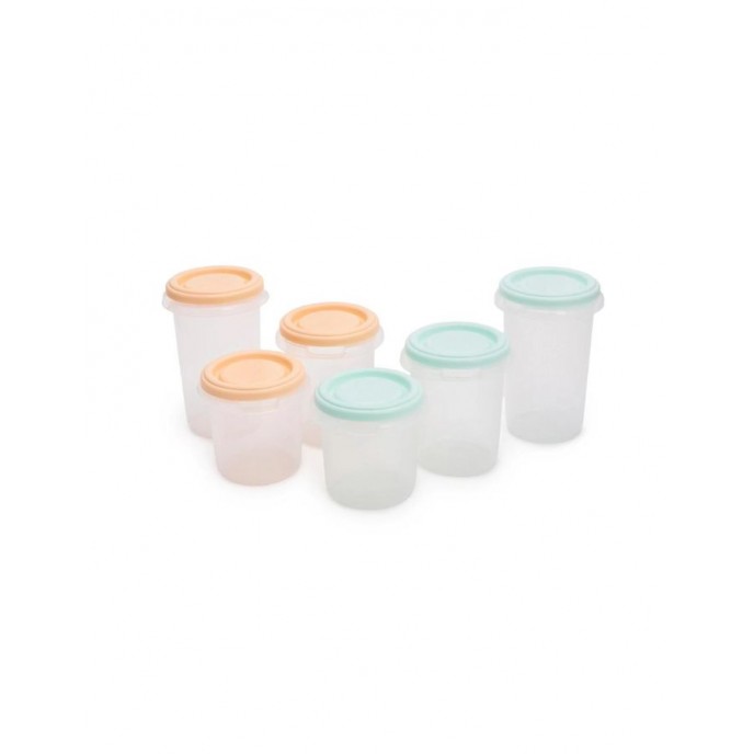 Miniland Storage Pots 6pc Grass Miniland Storage Pots 6pc Grass