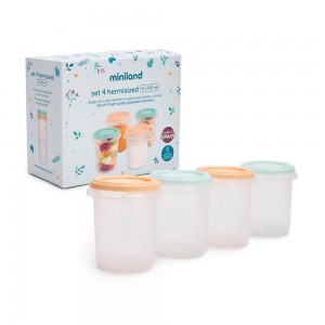 Miniland Storage Pots 4pc Grass