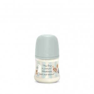 Suavinex Bottle 150ml Wonderland Light Blue Text