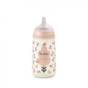Suavinex Bottle 270ml Birdies Pink