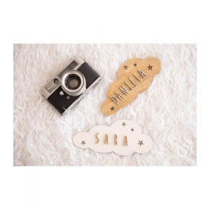 Vintiun Personalised Plaque Cloud White Vintiun Personalised Plaque Cloud White