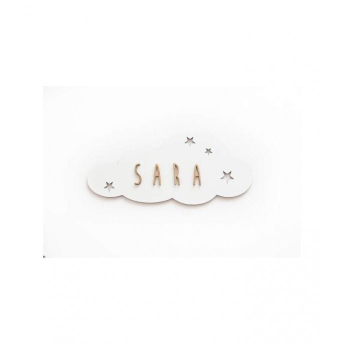 Vintiun Personalised Plaque Cloud White