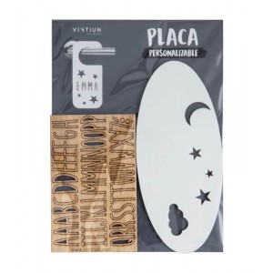 Vintiun Personalised Plaque Night White Vintiun Personalised Plaque Night White