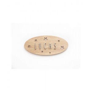 Vintiun Personalised Plaque Stars Wood Vintiun Personalised Plaque Stars Wood