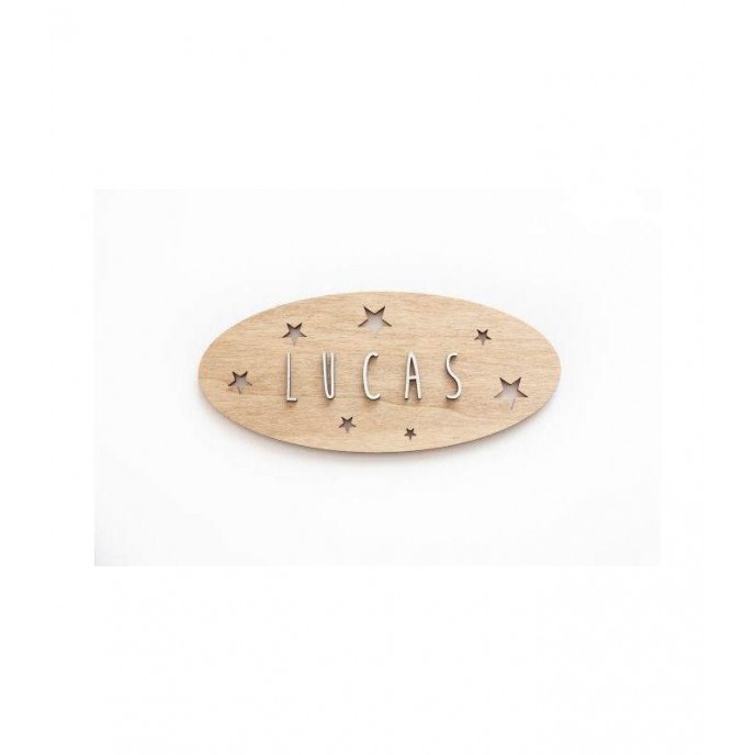 Vintiun Personalised Plaque Stars Wood