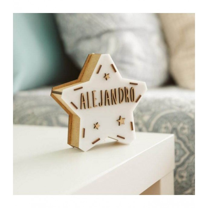 Vintiun Personalised Light up Star Mini