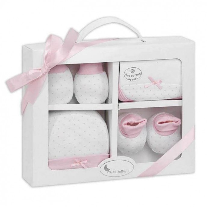 Interbaby Gift Set 4pc Pink