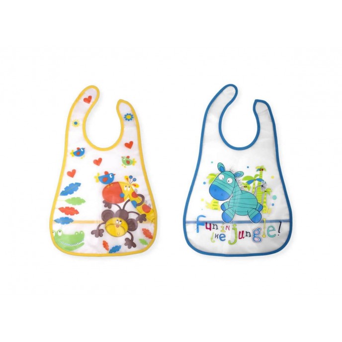 Interbaby Bib Peva 2pk Jungle