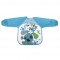 Interbaby Bib Long Sleeves  Pup Blue