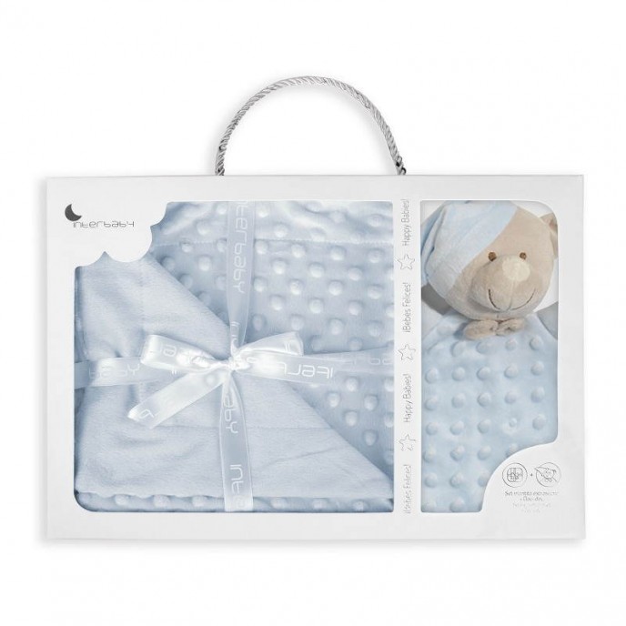 Interbaby Bubble Blanket and Comforter Blue