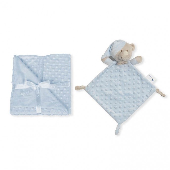 Interbaby Bubble Blanket and Comforter Blue