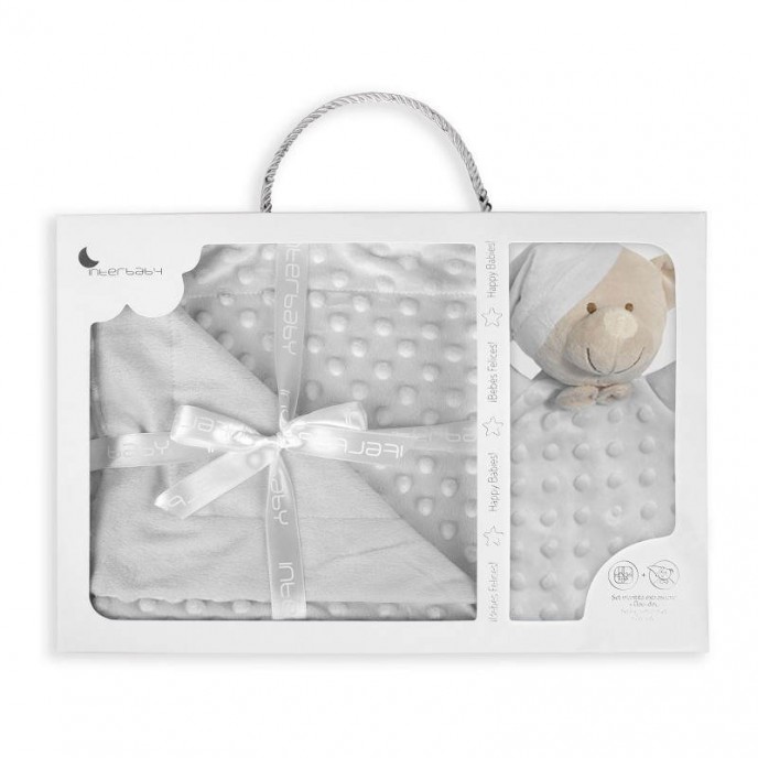 Interbaby Bubble Blanket and Comforter Gray