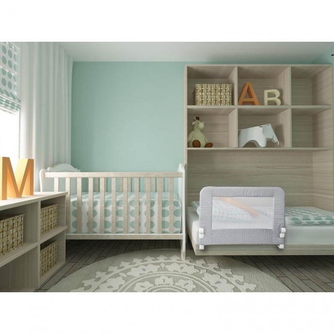 Interbaby Bed Rail 90cm Grey Star