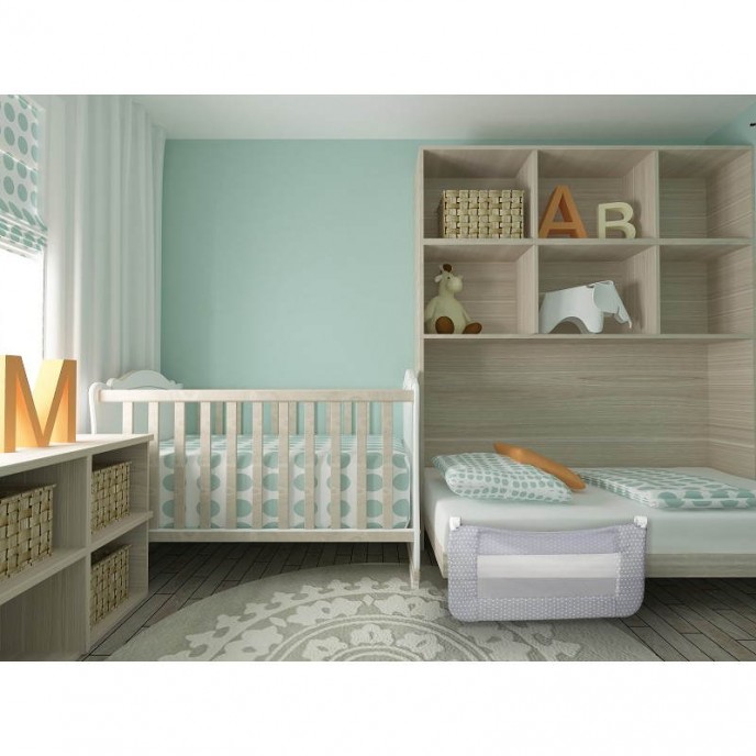 Interbaby Bed Rail 90cm Grey Star