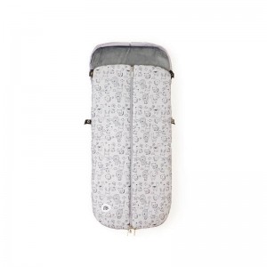 Interbaby Footmuff Fleece Animals Grey Interbaby Footmuff Fleece Animals Grey