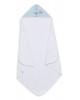 Interbaby Hooded Towel Little Indian White Green
