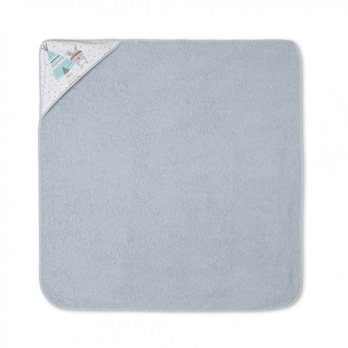 Interbaby Hooded Towel Little Indian Gray