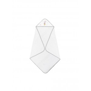 Interbaby Hooded Towel Minnie White Gray Interbaby Hooded Towel Minnie White Gray