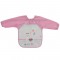 Interbaby Bib Long Sleeves  Llama Pink