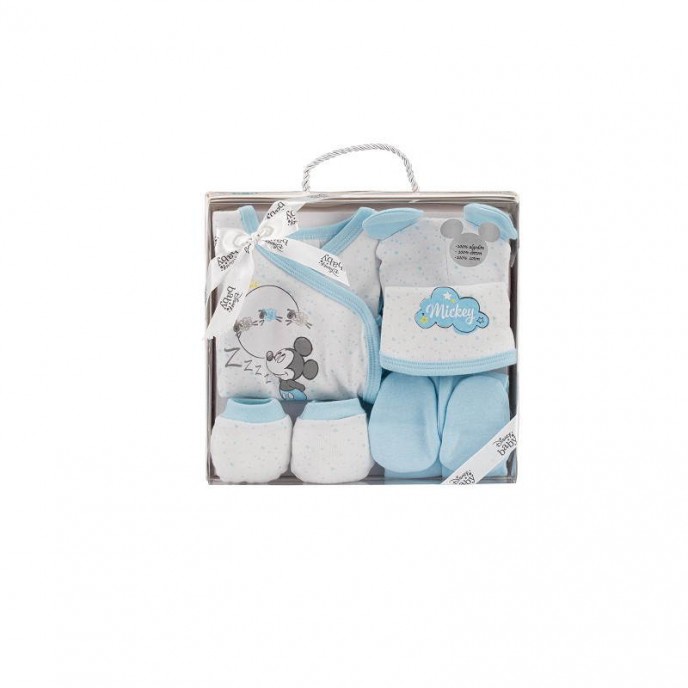 Interbaby Gift Set 5pc Mickey Blue Sheep