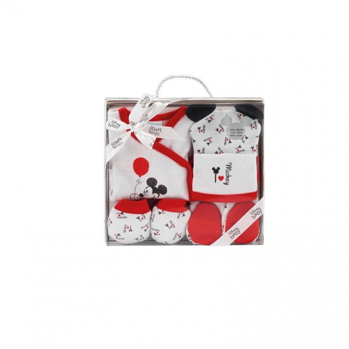 Interbaby Gift Set 5pc Mickey Red Interbaby Gift Set 5pc Mickey Red