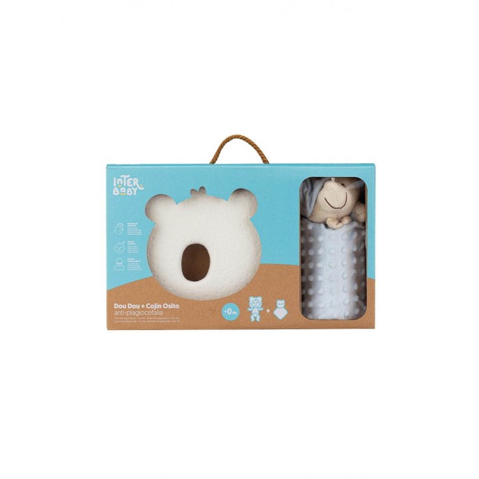 Interbaby Baby Pillow and Comforter Set Blue Interbaby Baby Pillow and Comforter Set Blue