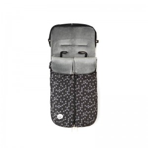 Interbaby Footmuff Fleece Mountain Black Interbaby Footmuff Fleece Mountain Black