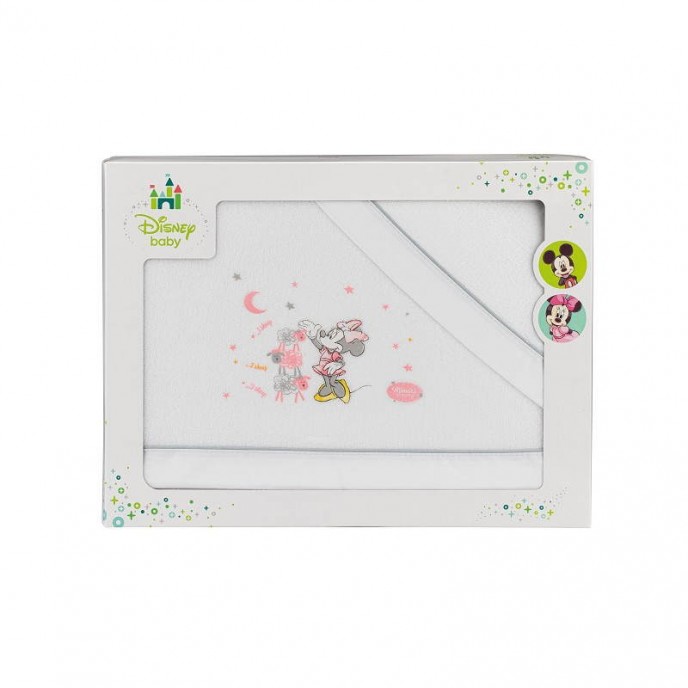 Interbaby Cot Sheets Set Flanelle 3pc Minnie Gray