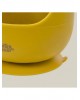 Interbaby Silicone Suction Bowl with Spoon Ochre 