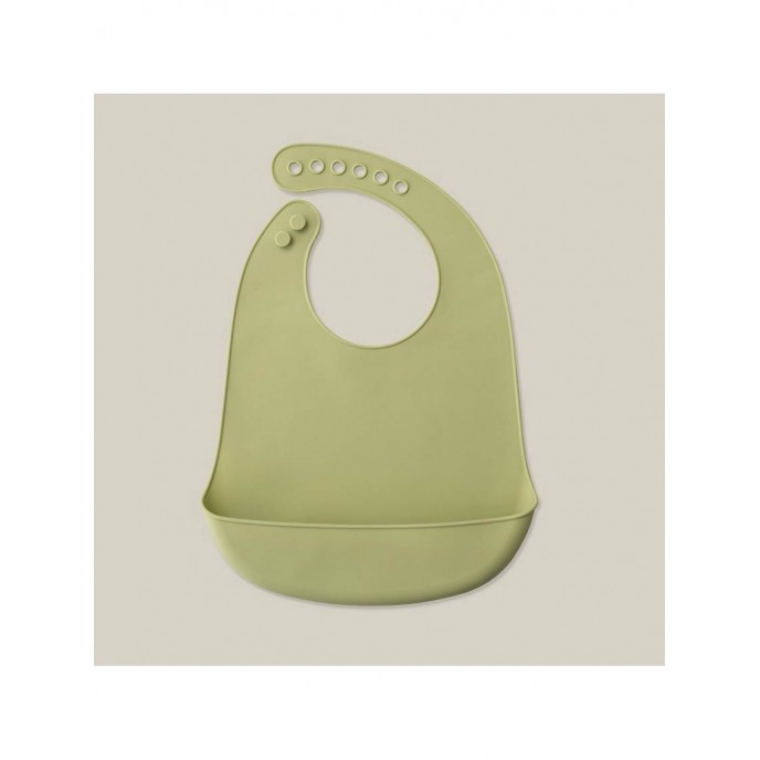 Interbaby Silicone Bib Olive