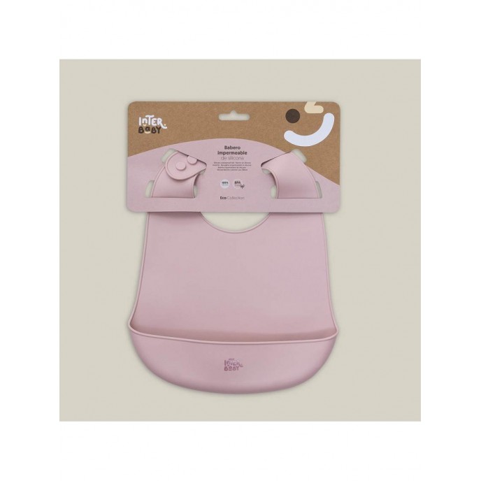 Interbaby Silicone Bib Pink Interbaby Silicone Bib Pink