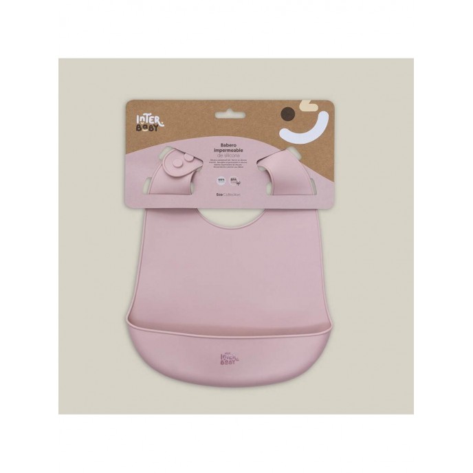 Interbaby Silicone Bib Pink