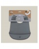 Interbaby Silicone Bib Gray