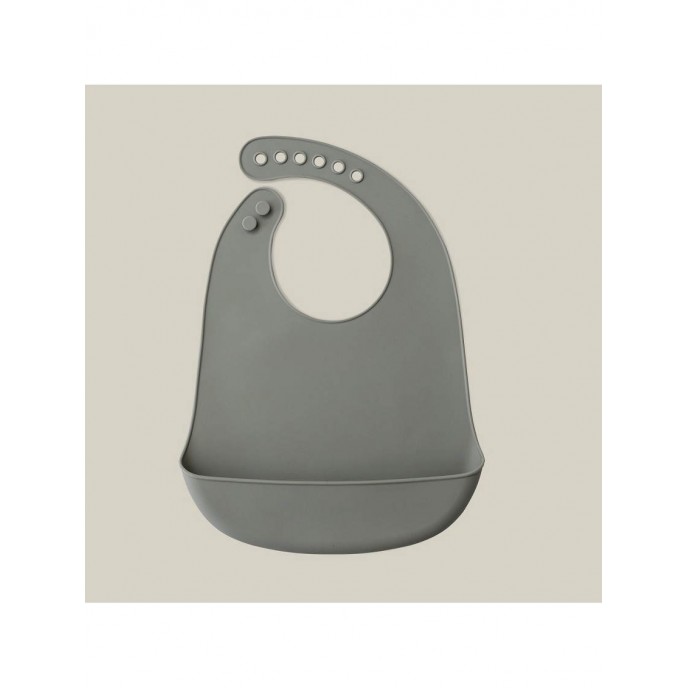 Interbaby Silicone Bib Gray