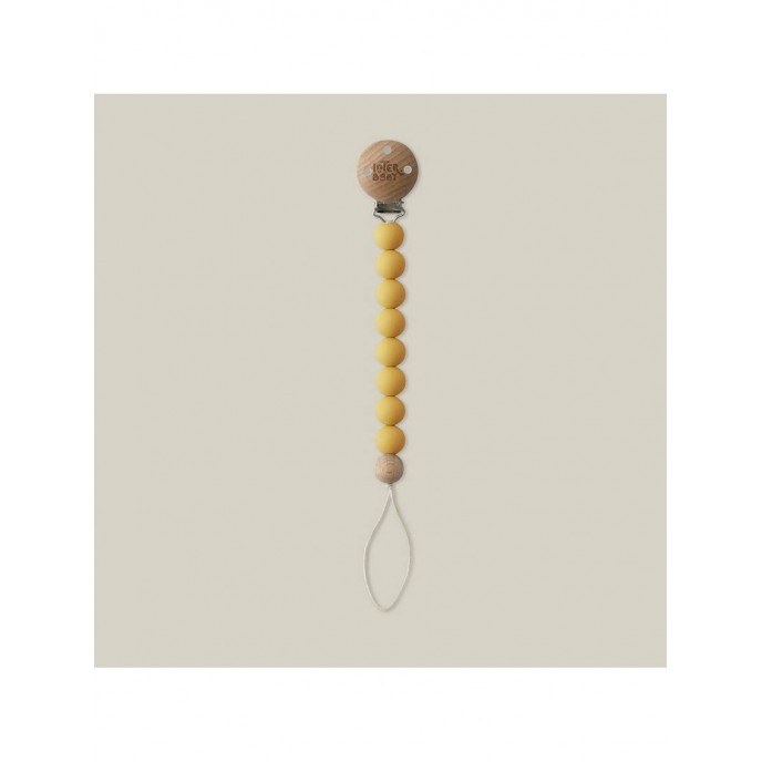 Interbaby Silicone Soother Clip Mustard