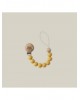 Interbaby Silicone Soother Clip Ochre