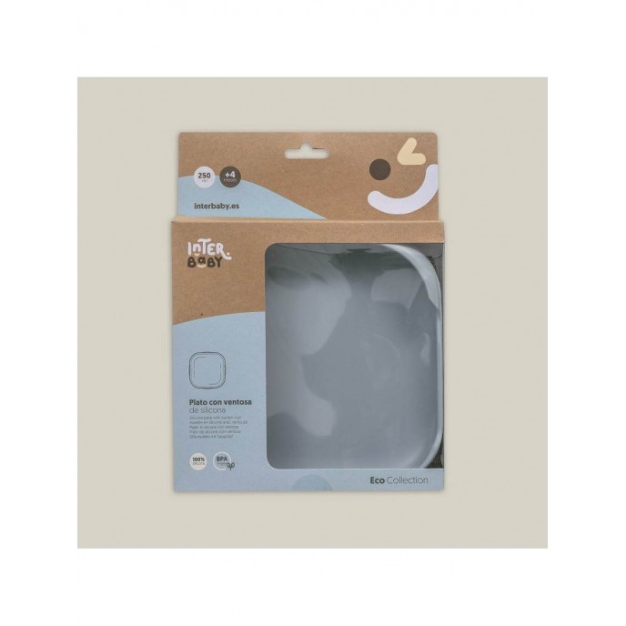 Interbaby Silicone Suction Plate Blue Interbaby Silicone Suction Plate Blue