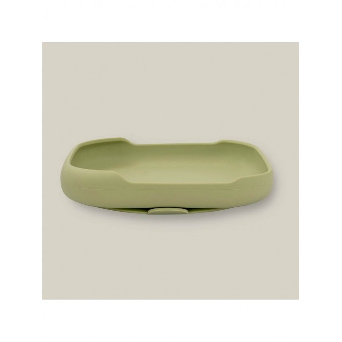 Interbaby Silicone Suction Plate Olive Interbaby Silicone Suction Plate Olive