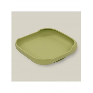 Interbaby Silicone Suction Plate Olive Interbaby Silicone Suction Plate Olive