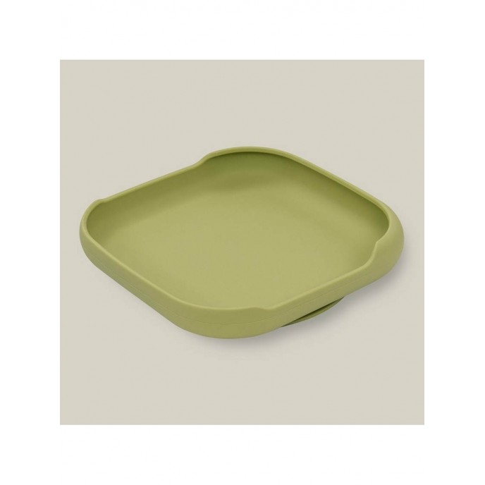 Interbaby Silicone Suction Plate Olive