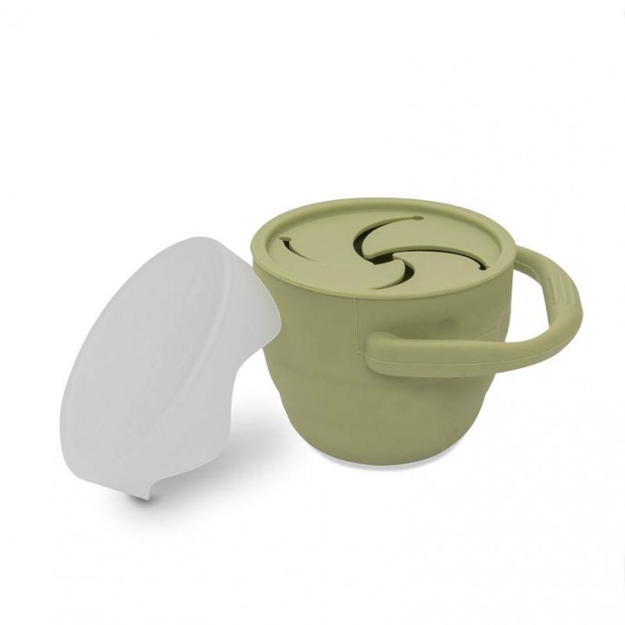 Interbaby Silicone Snack Holder Olive
