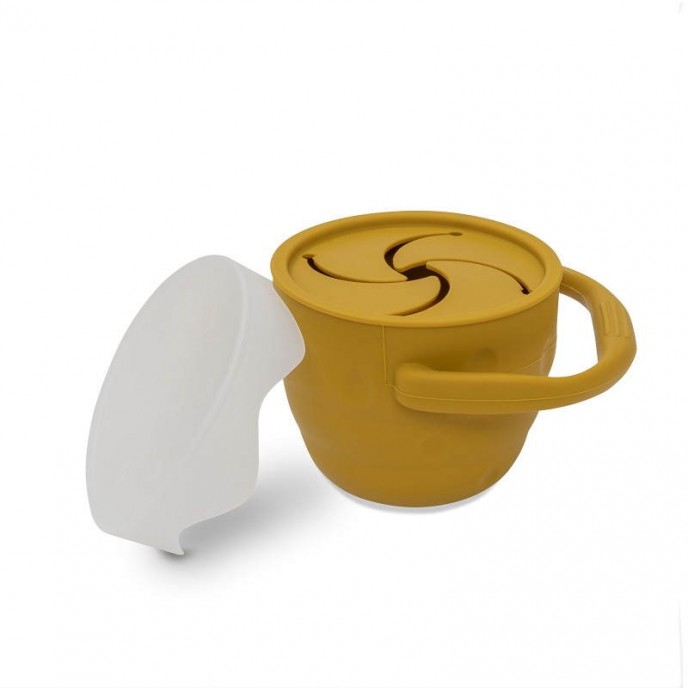 Interbaby Silicone Snack Holder Ochre