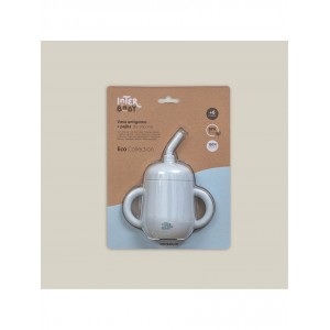 Interbaby Silicone Straw Cup Blue Interbaby Silicone Straw Cup Blue