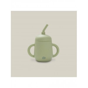 Interbaby Silicone Straw Cup Olive Interbaby Silicone Straw Cup Olive